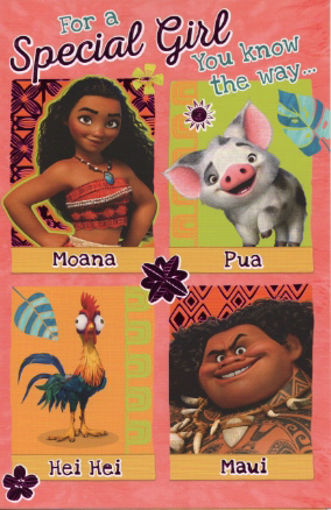 Picture of FOR A SPECIAL GIRL YOU KNOW THE WAY... BIRTHDAY CARD MOANA